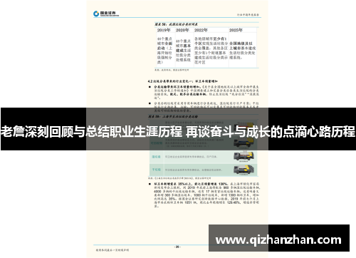 老詹深刻回顾与总结职业生涯历程 再谈奋斗与成长的点滴心路历程